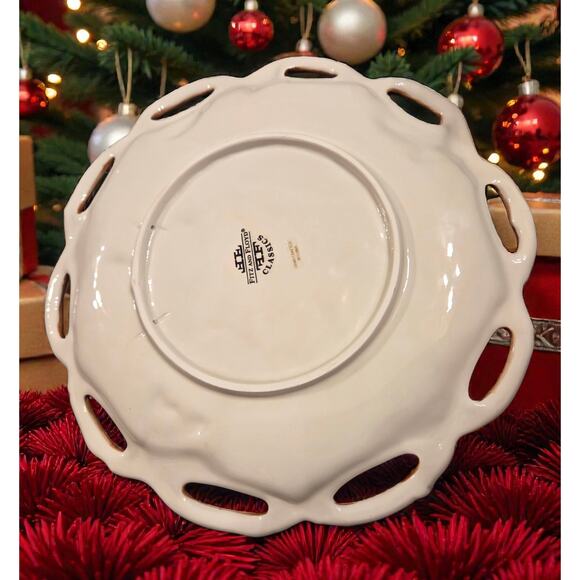 Fitz and Floyd Classics Christmas Lodge Collection Canape or Decorative Plate - Picture 5 of 5